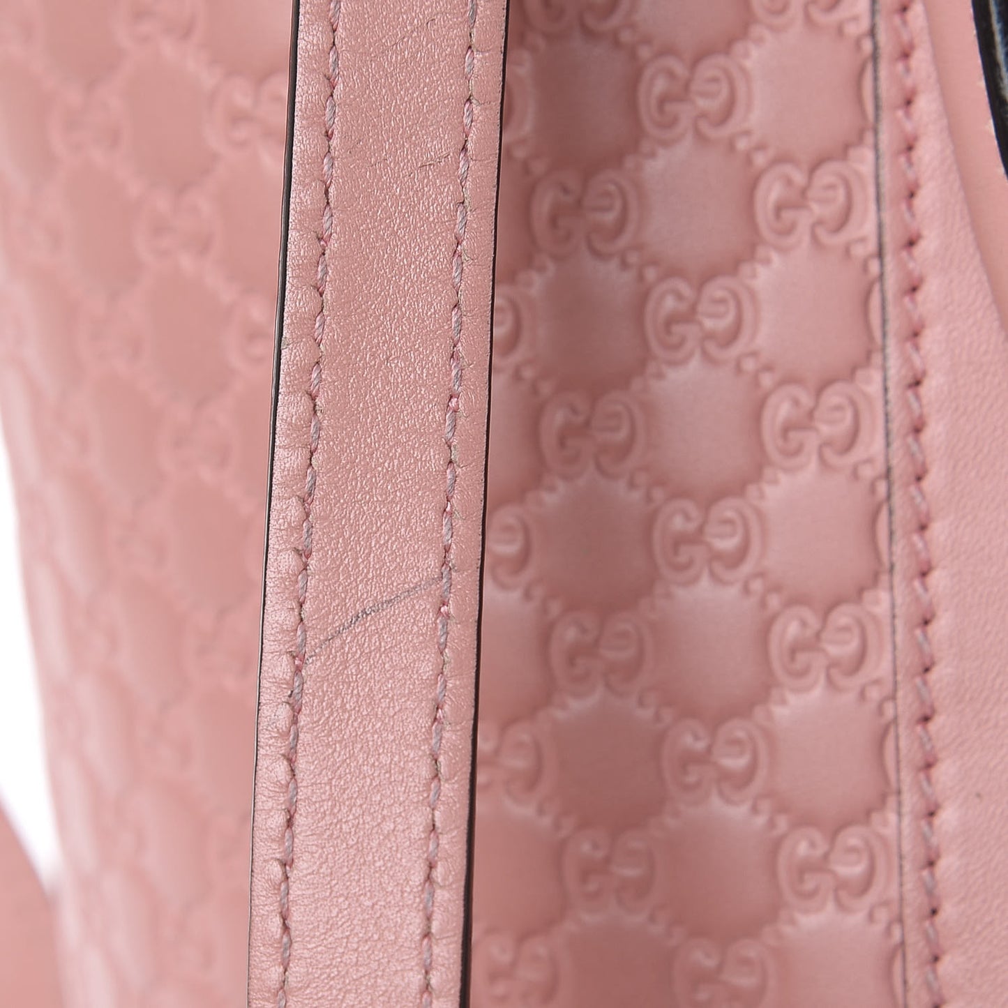 Soft Microguccissima Small Zippered Satchel Soft Pink