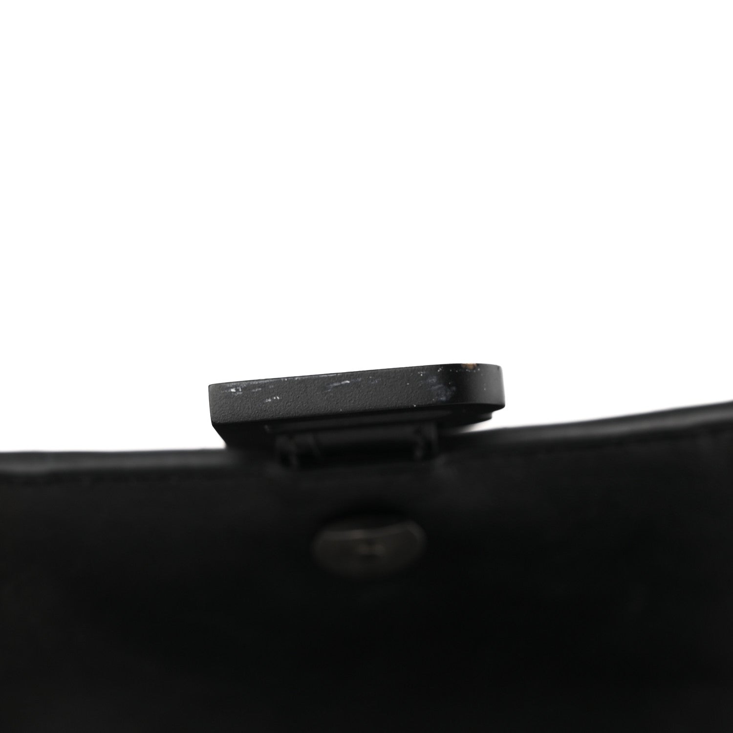 Balenciaga Shiny Calfskin Monochrome Crocodile Embossed Hourglass Top Handle Bag XS Black 14 of 17