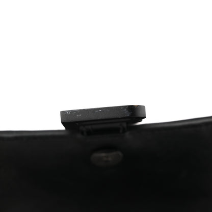 Balenciaga Shiny Calfskin Monochrome Crocodile Embossed Hourglass Top Handle Bag XS Black 14 of 17