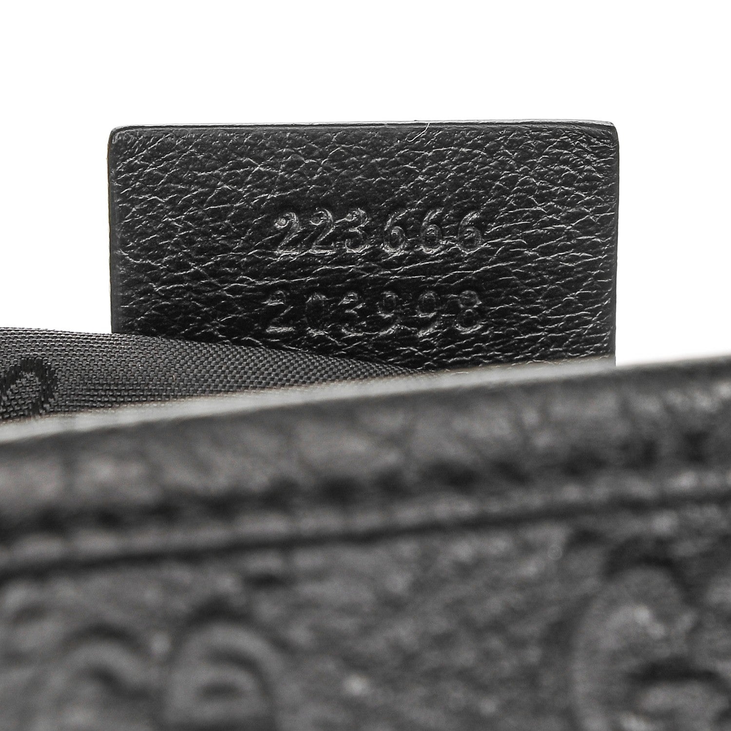 Gucci Guccissima Small Flap Messenger Bag Black 7 of 7