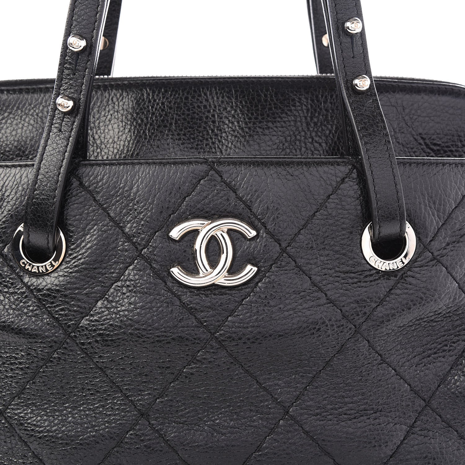 Chanel Glazed Calfskin On the Road Zip Tote Black 11 of 11