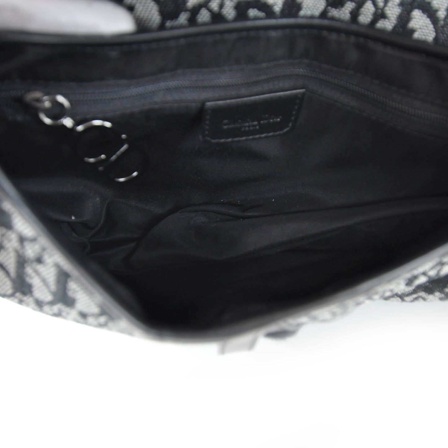 Monogram Saddle Bag Black