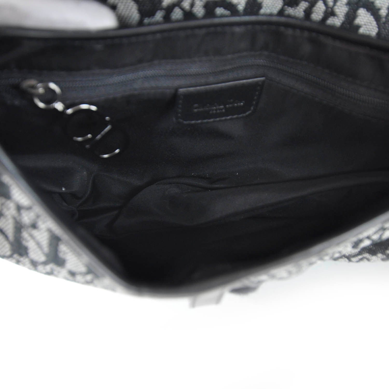 Christian Dior Monogram Saddle Bag Black 13 of 13