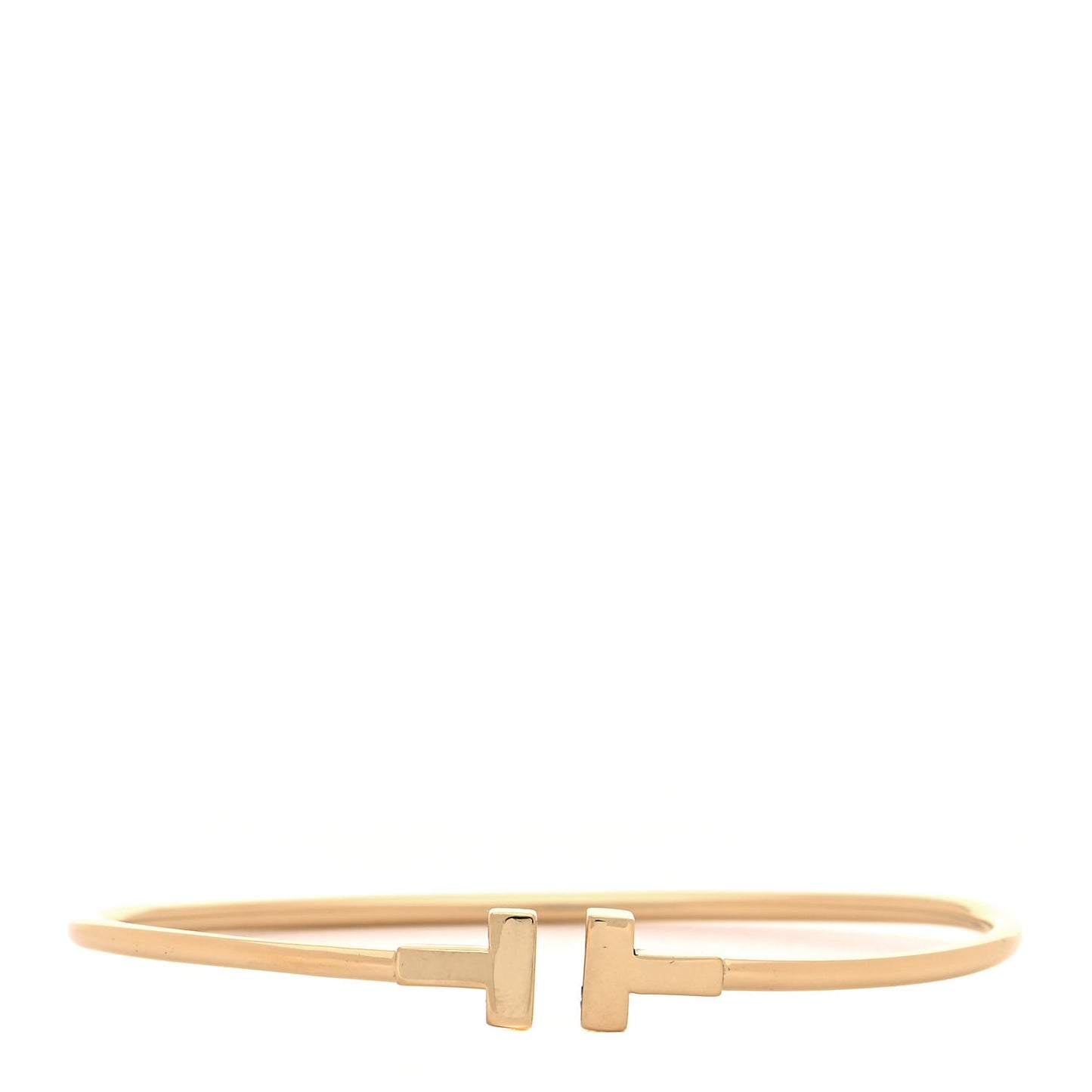 18K Yellow Gold Narrow T Wire Bracelet