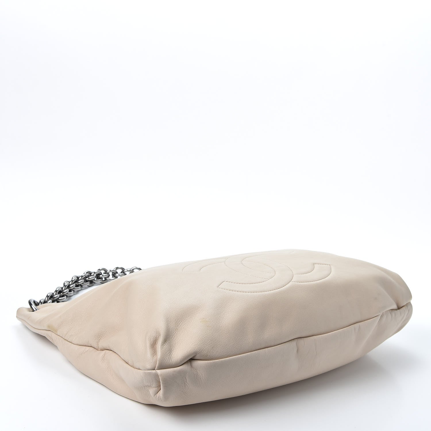 Chanel Lambskin Small Soft and Chain Hobo Beige 3 of 13