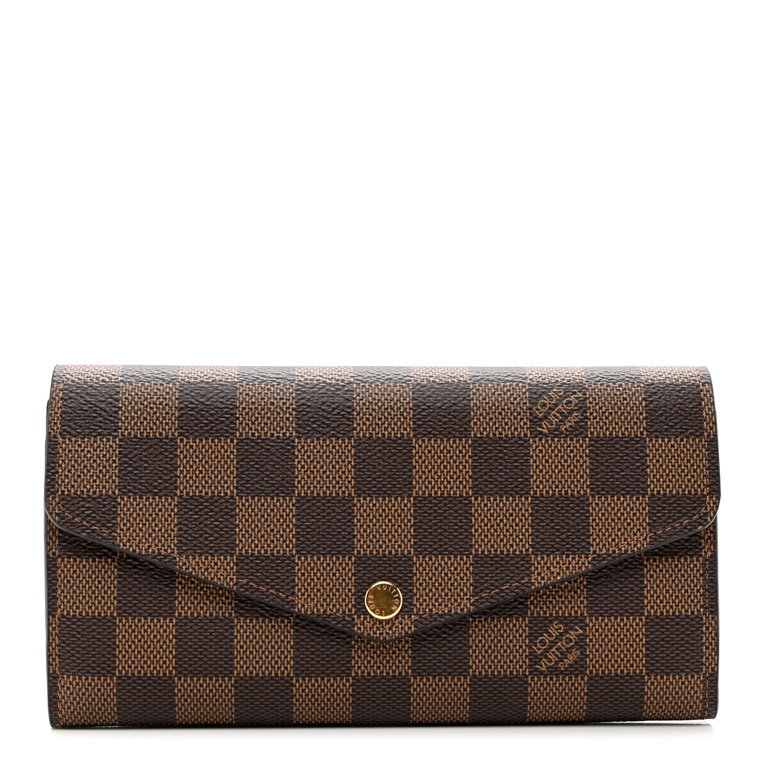 Louis Vuitton Damier Ebene Sarah Wallet NM 1 of 6