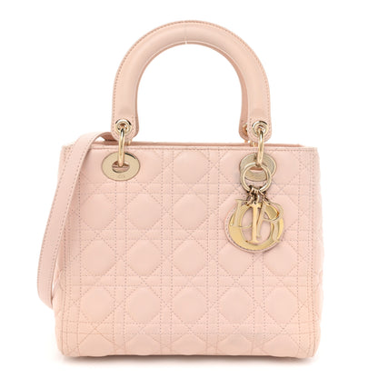 Christian Dior Lambskin Cannage Medium Lady Dior Light Pink 1 of 13