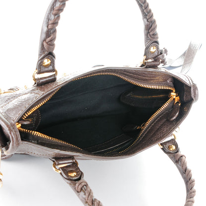 Balenciaga Agneau Giant 12 Gold Hardware Mini City Charbon 5 of 7