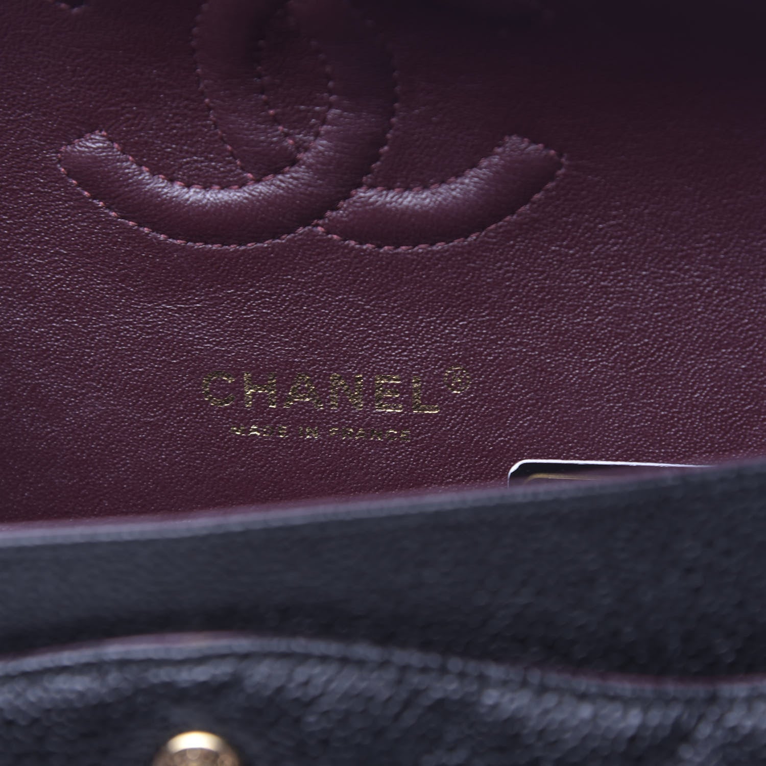Chanel Caviar Quilted Medium Double Flap Black 6 of 11