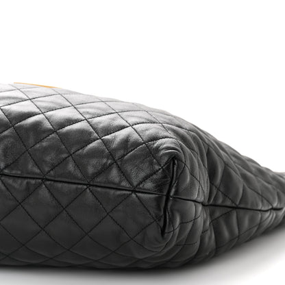 Saint Laurent Lambskin Quilted Maxi Icare Shopping Tote Black 11 of 12