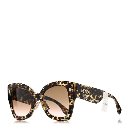 Fendi Acetate FF 53mm Sunglasses 0434/S Tortoise 1 of 9