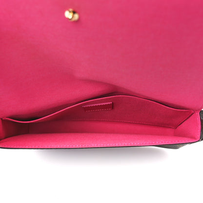 Louis Vuitton Monogram 2021 Christmas Animation Hollywood Pochette Felicie Chain Wallet Fuchsia 6 of 14