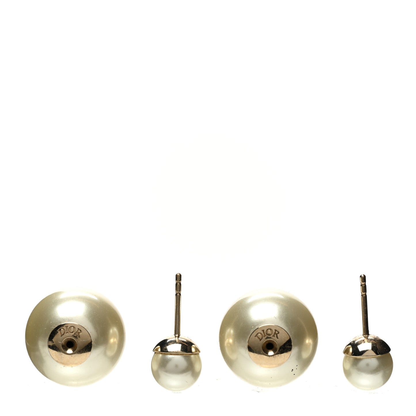 Pearl Mise En Dior Tribal Earrings Gold