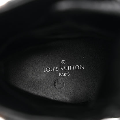 Louis Vuitton Suede Calfskin Monogram LV Black Heart Laureate Platform Desert Boots 35 Black 8 of 9