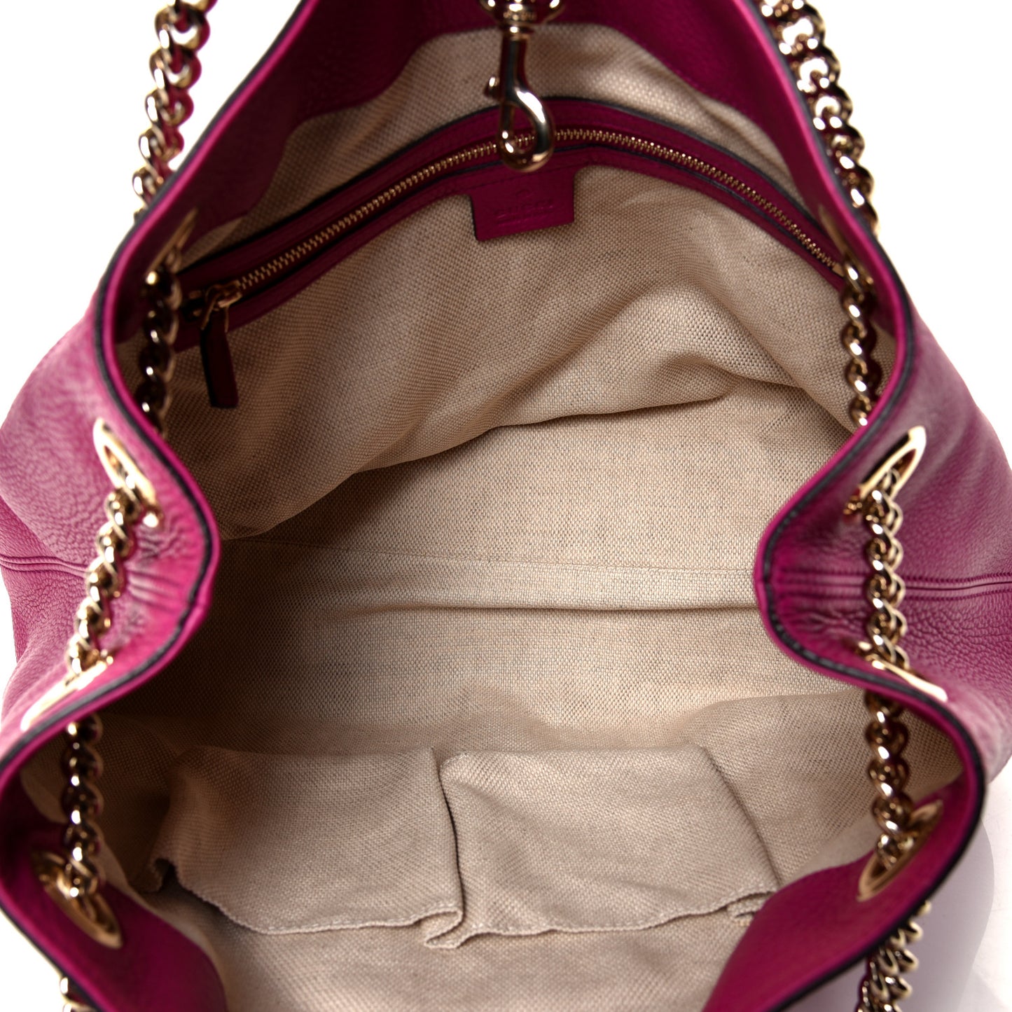 Cellarius Calfskin Medium Soho Chain Shoulder Bag Bright Bouganville