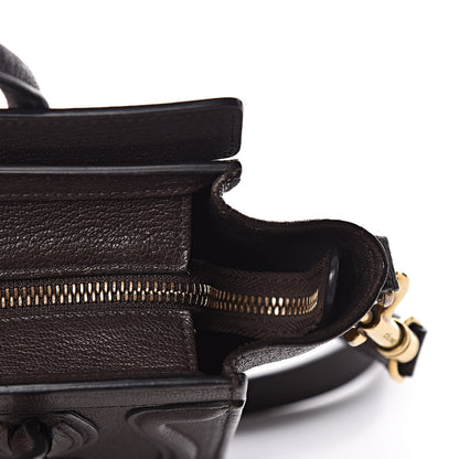 Celine Goatskin Nano Luggage Dark Taupe 8 of 15