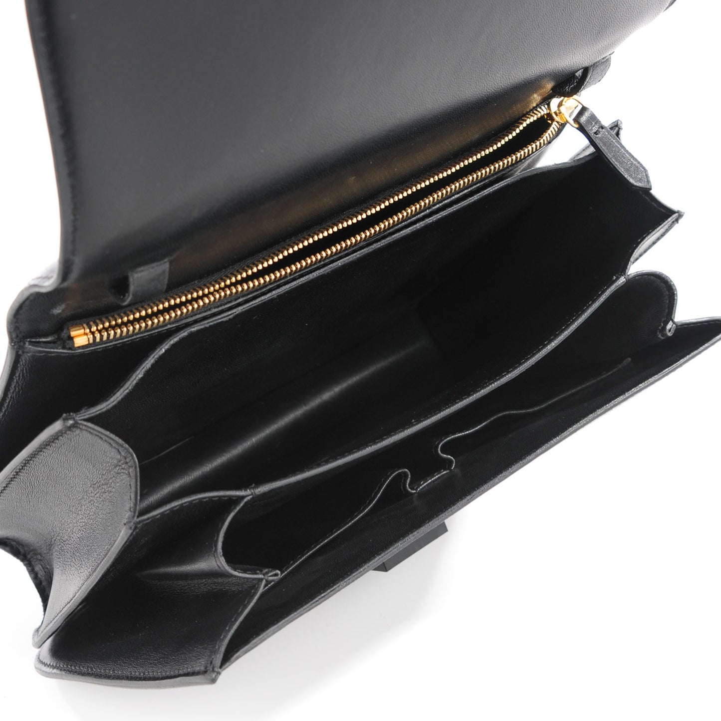 Box Calfskin Medium Classic Box Flap Bag Black