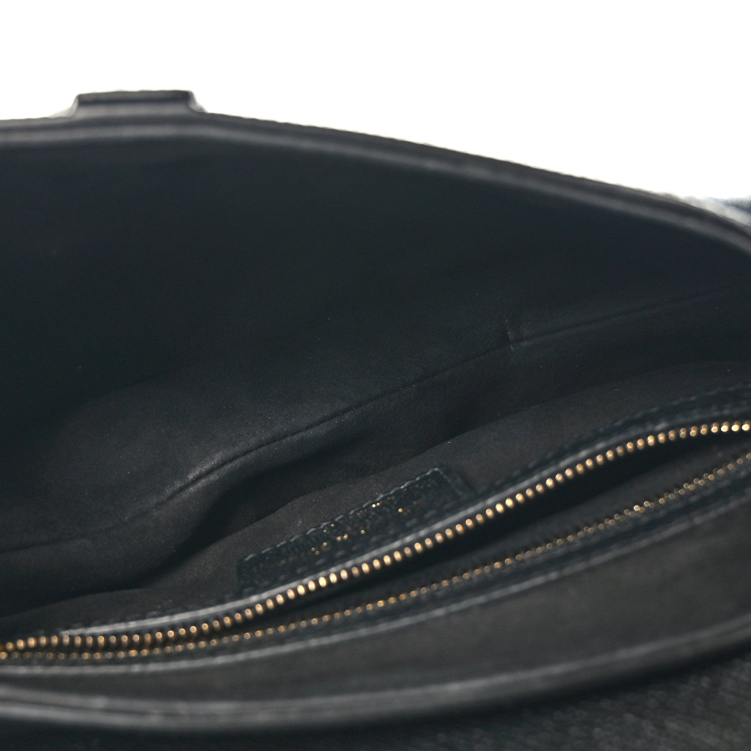 Christian Dior Grained Calfskin Saddle Bag Black 5 of 10