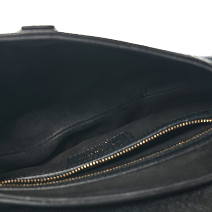 Christian Dior Grained Calfskin Saddle Bag Black 5 of 10