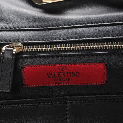 Valentino Garavani Vitello Medium Rockstud Tote Black 6 of 6