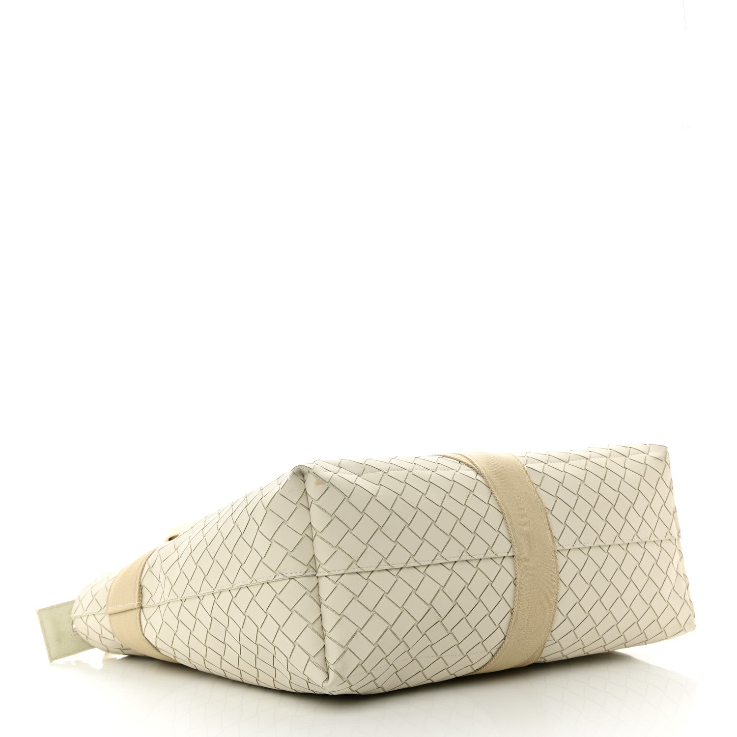 Bottega Veneta Intreccio Rubber East West Tote White 4 of 12