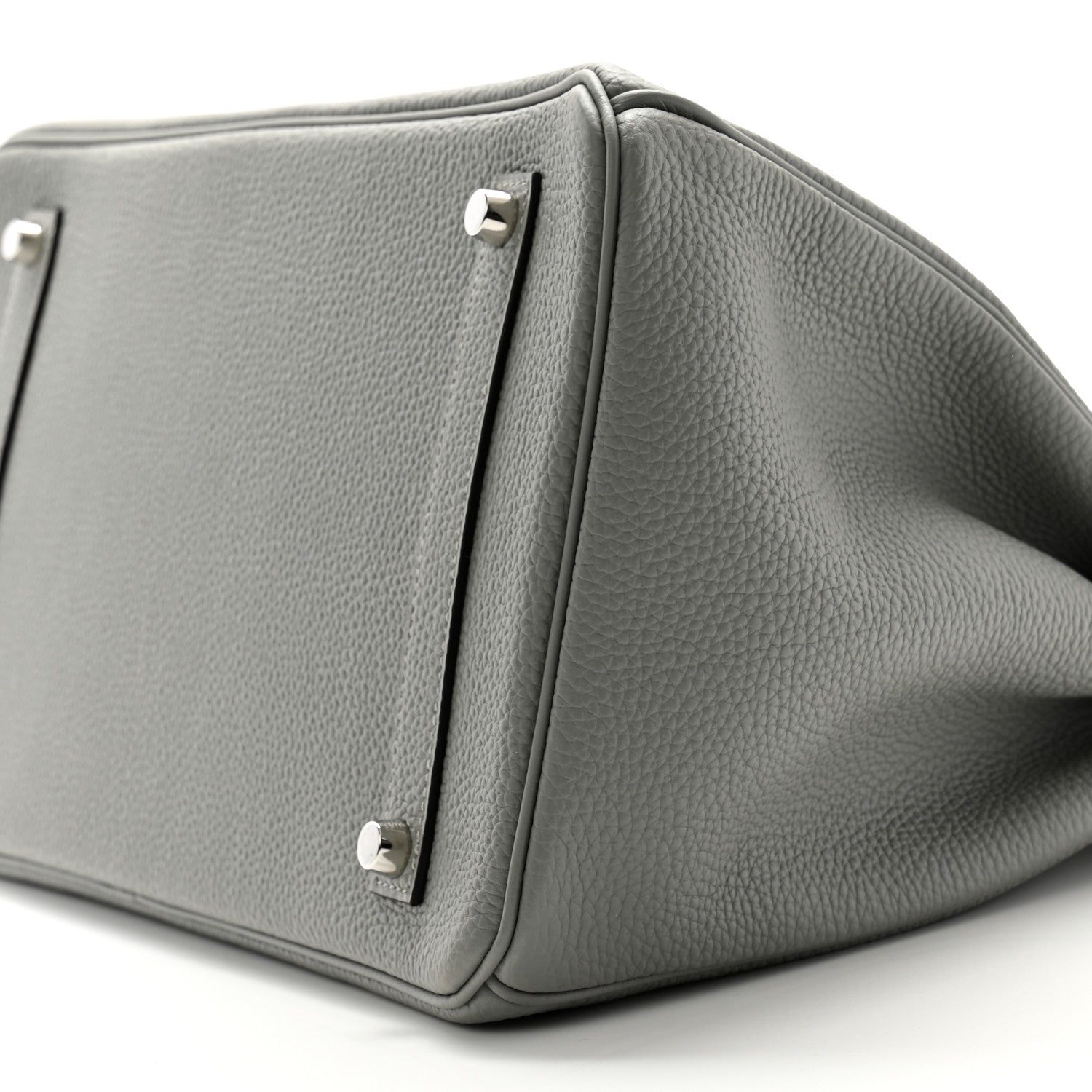 Hermes Togo Verso Birkin 35 Gris Mouette Bleu Agate 10 of 11