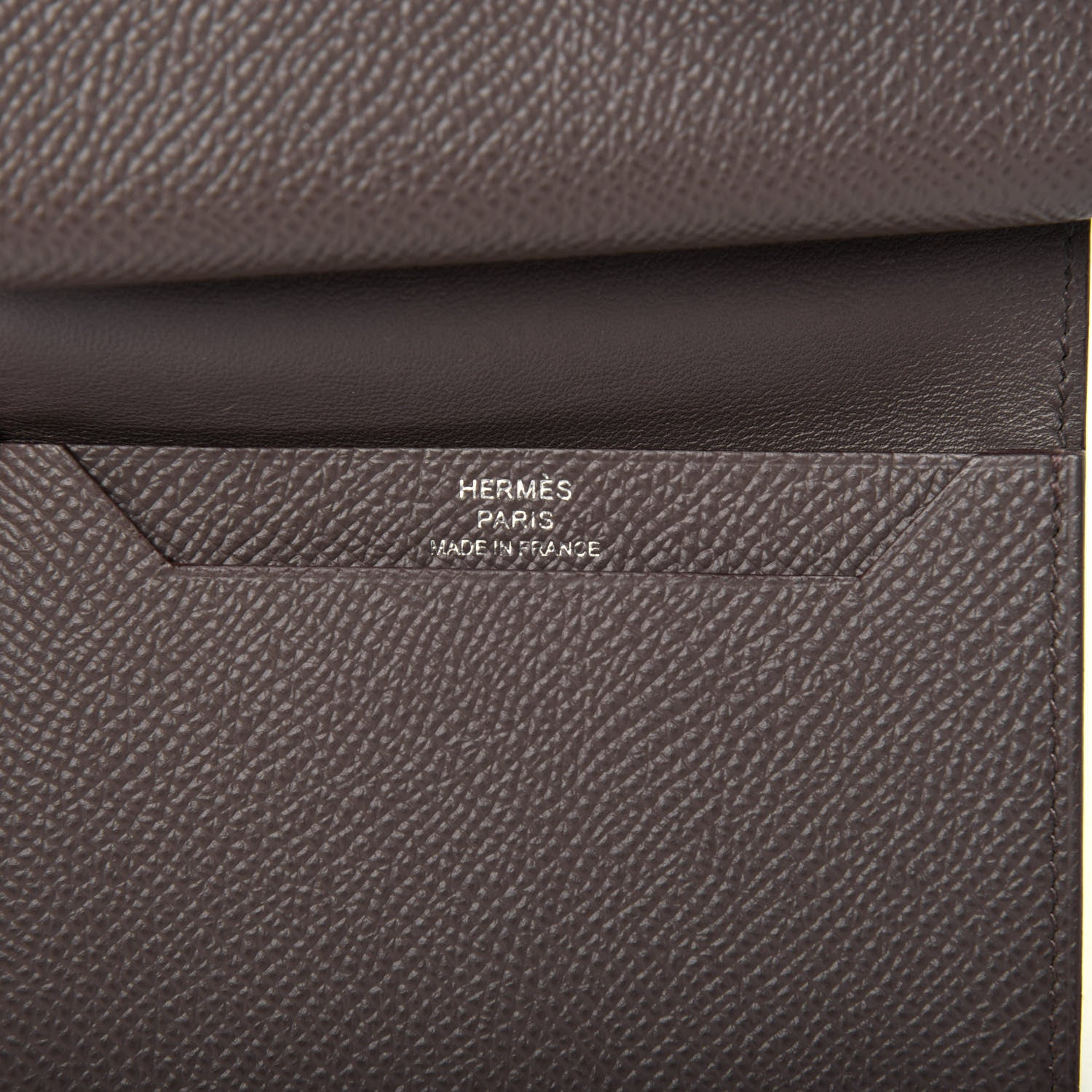 Hermes Epsom Mini Bearn Wallet Etain 6 of 12