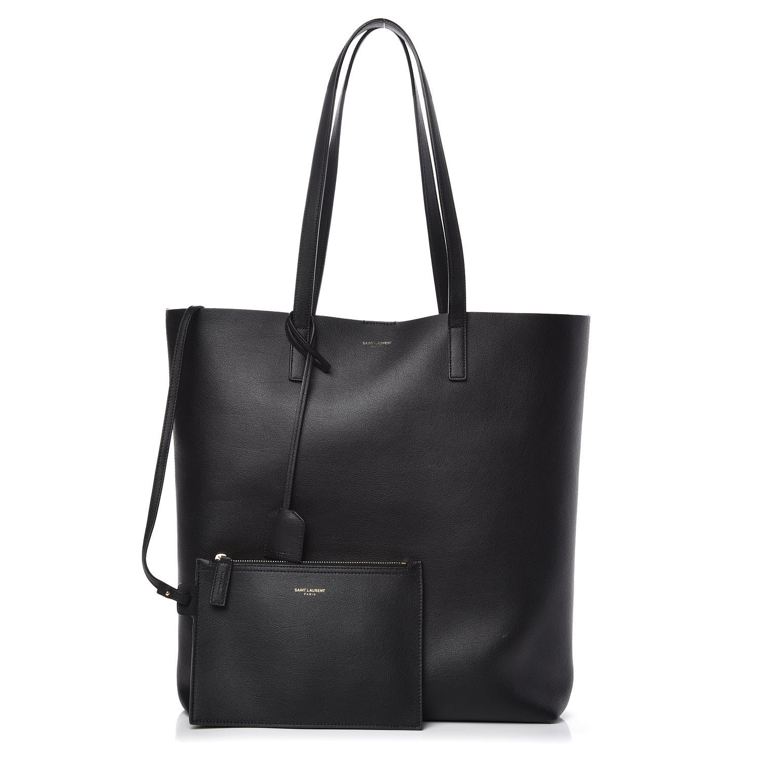 Saint Laurent Calfskin Medium Shopping Tote Black 3 of 12
