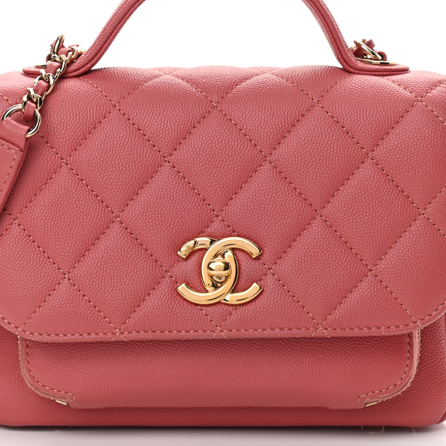 Chanel Caviar Quilted Small Business Affinity Flap Pink 8 of 15