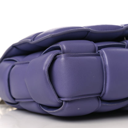 Bottega Veneta Lambskin Maxi Intreccio Padded Chain Cassette Crossbody Bag Lavender 8 of 9
