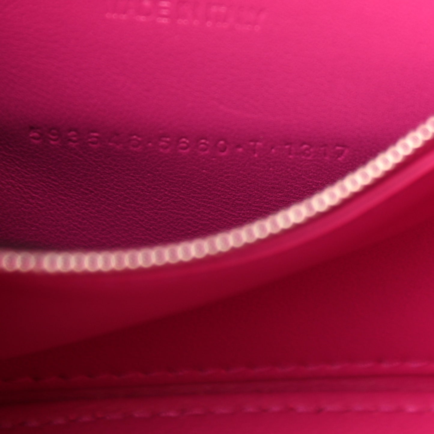 Shiny Calfskin Python Effect Small Hourglass Top Handle Bag Fuchsia Black