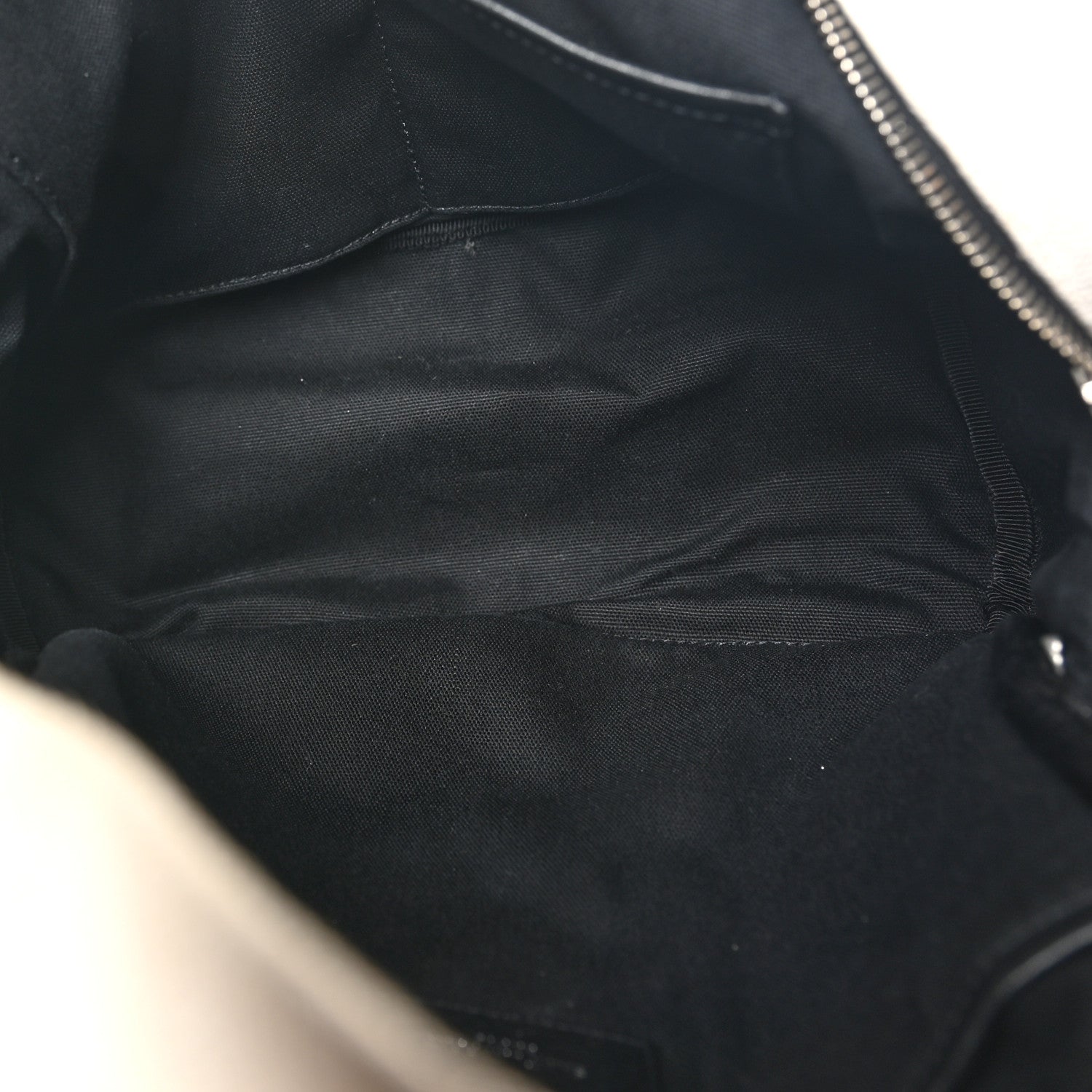 Saint Laurent Canvas Rive Gauche City Backpack White Black 5 of 10