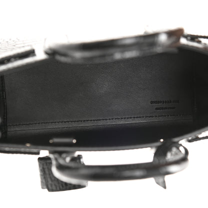 Saint Laurent Calfskin Crocodile Embossed Nano Sac De Jour Black 5 of 9