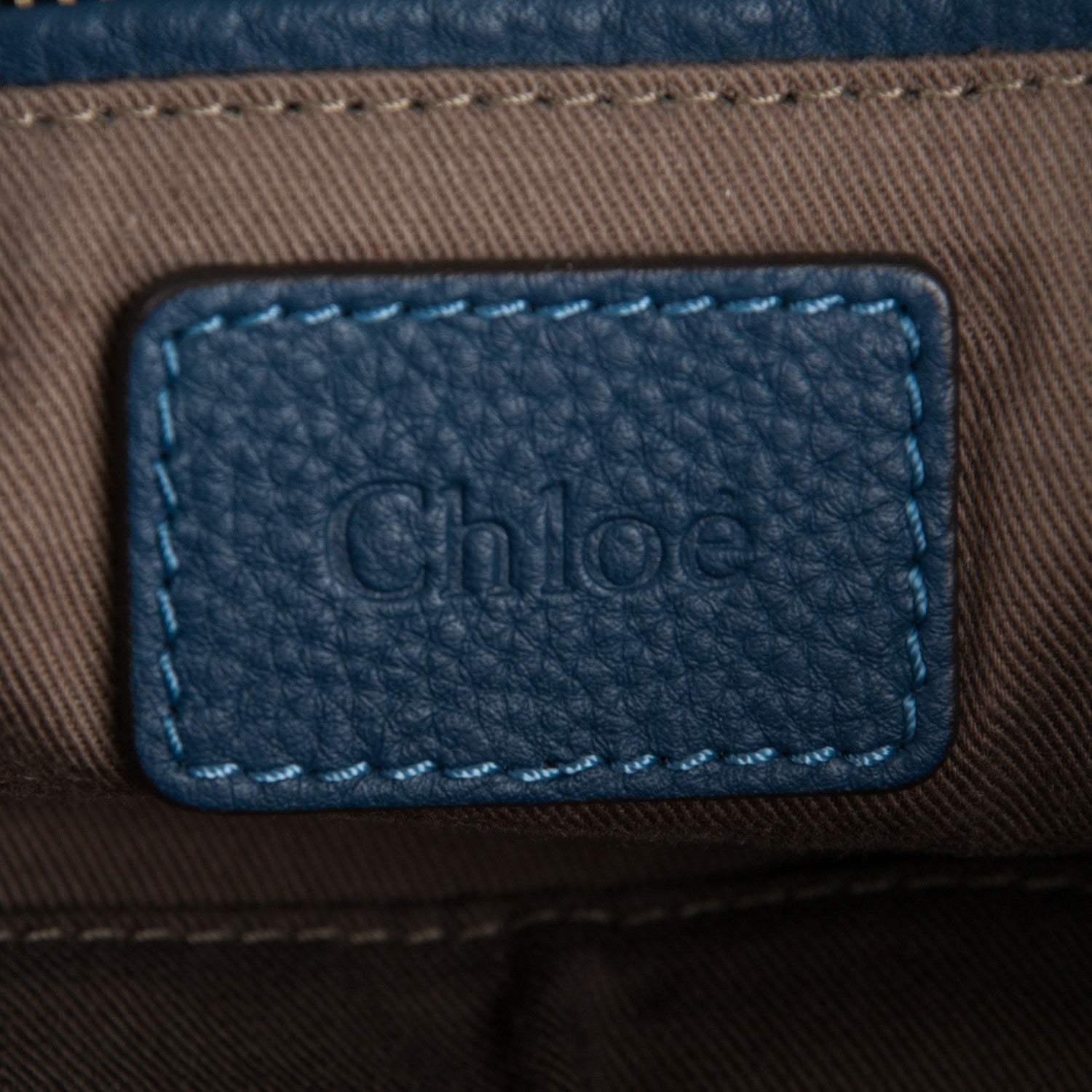 Chloe Calfskin Large Marcie Hobo Royal Navy 6 of 9
