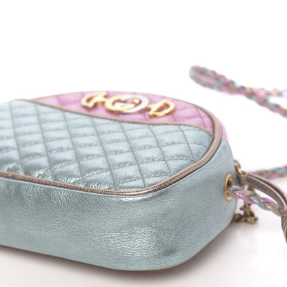 Gucci Laminated Nappa Trapuntata Mini Zumi Dome Shoulder Bag Rosa Lago Rame 9 of 11
