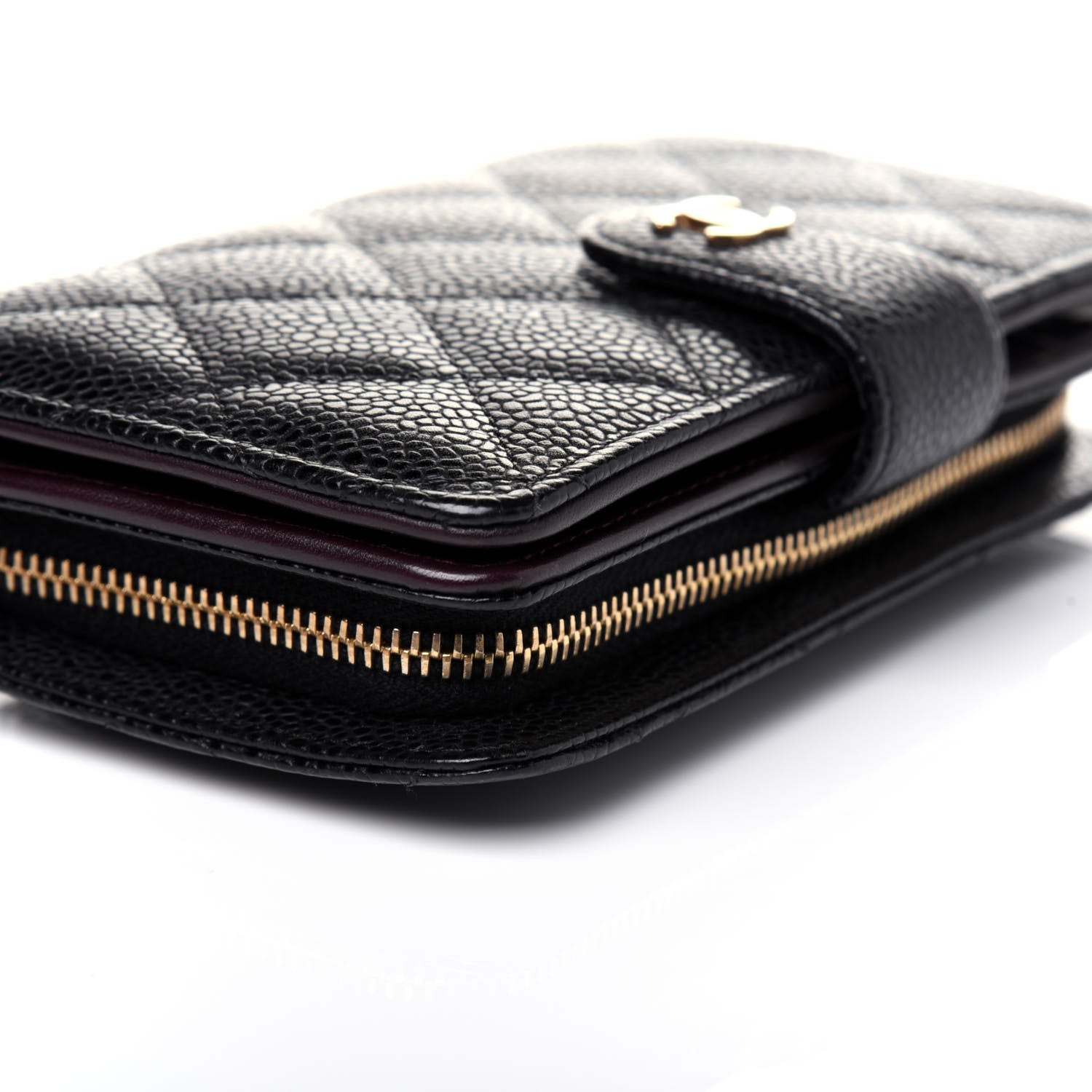 Chanel Caviar Quilted CC French Wallet Black 10 of 16