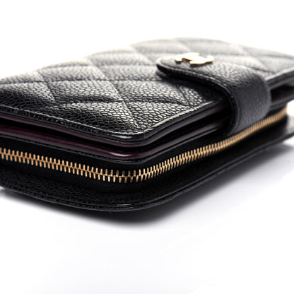 Chanel Caviar Quilted CC French Wallet Black 10 of 16