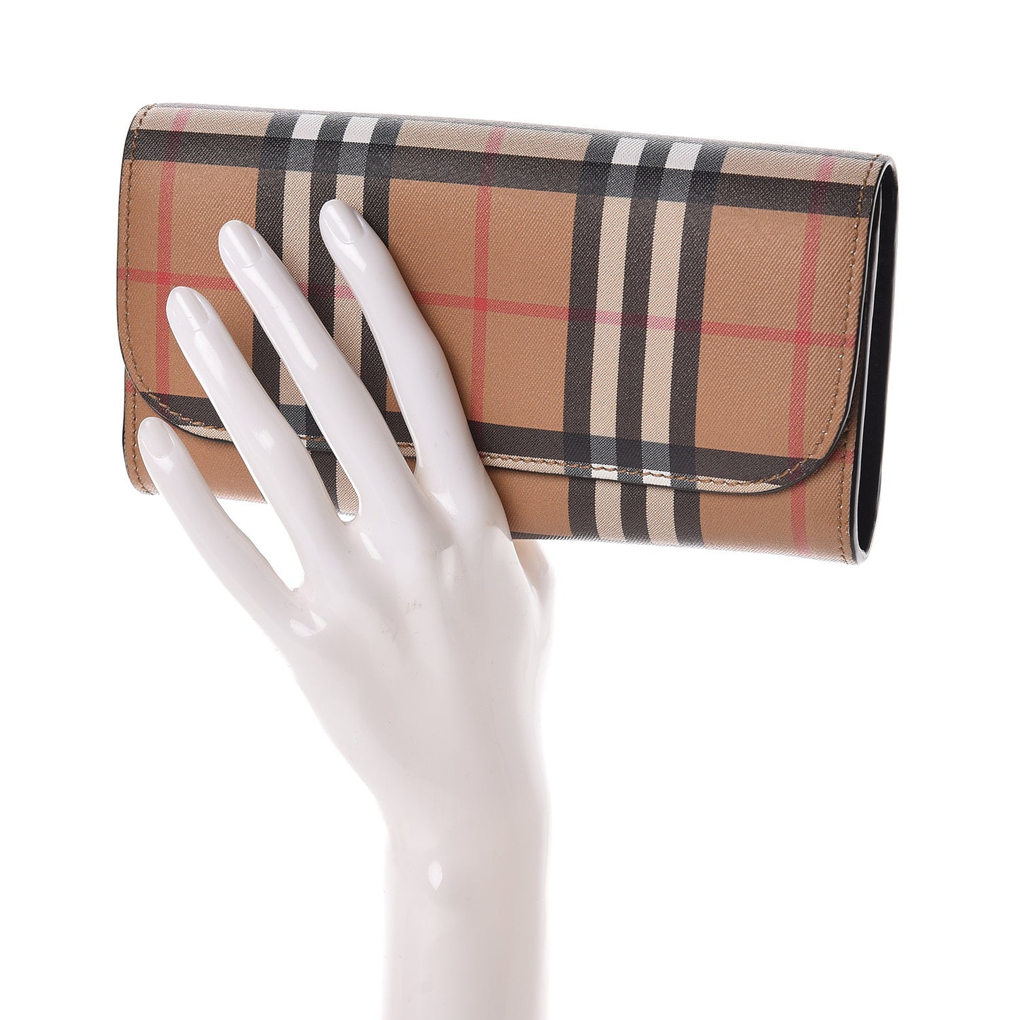 Vintage Check Henley Wallet Black
