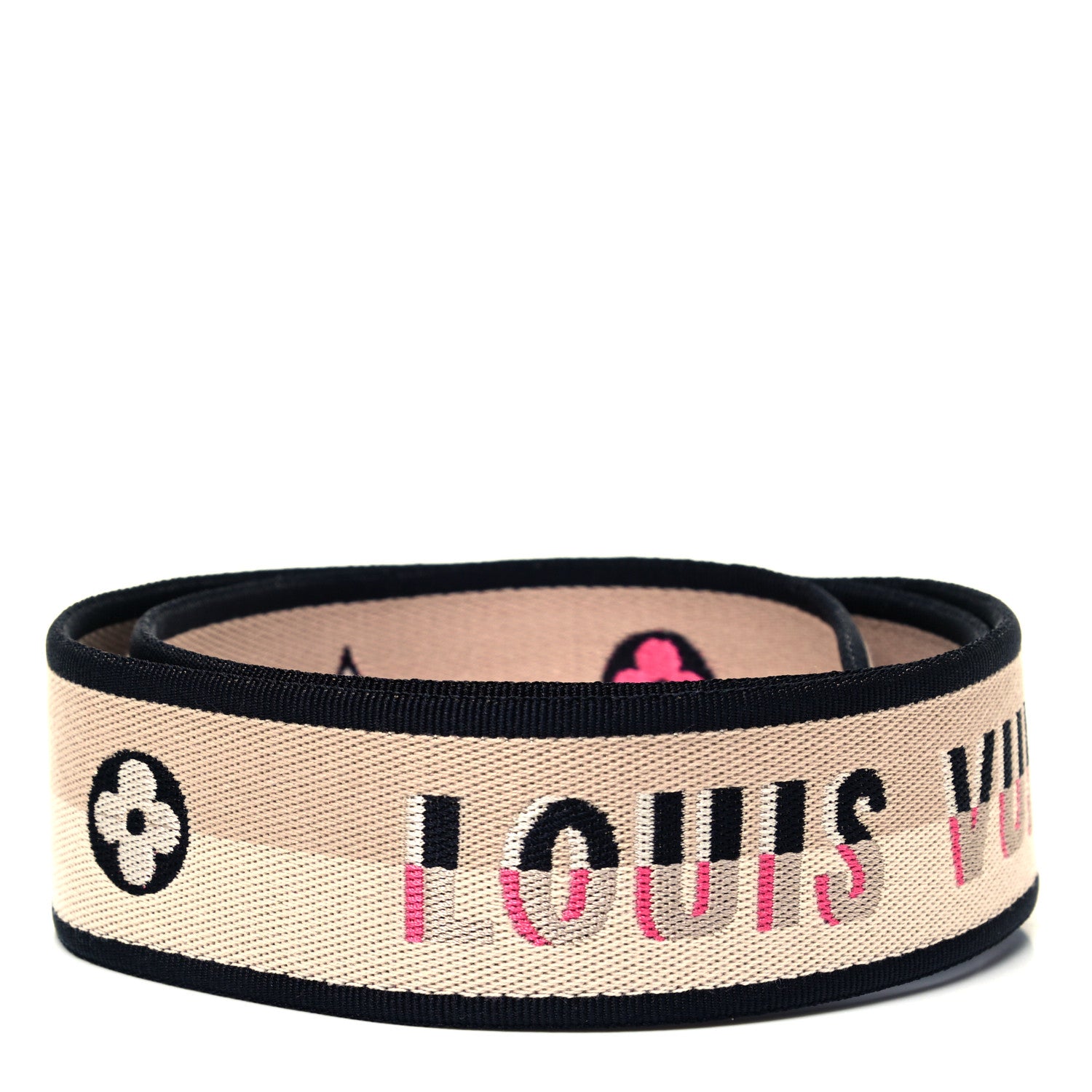 Louis Vuitton Jacquard Speedy Bandouliere 20 Shoulder Strap Black 2 of 4