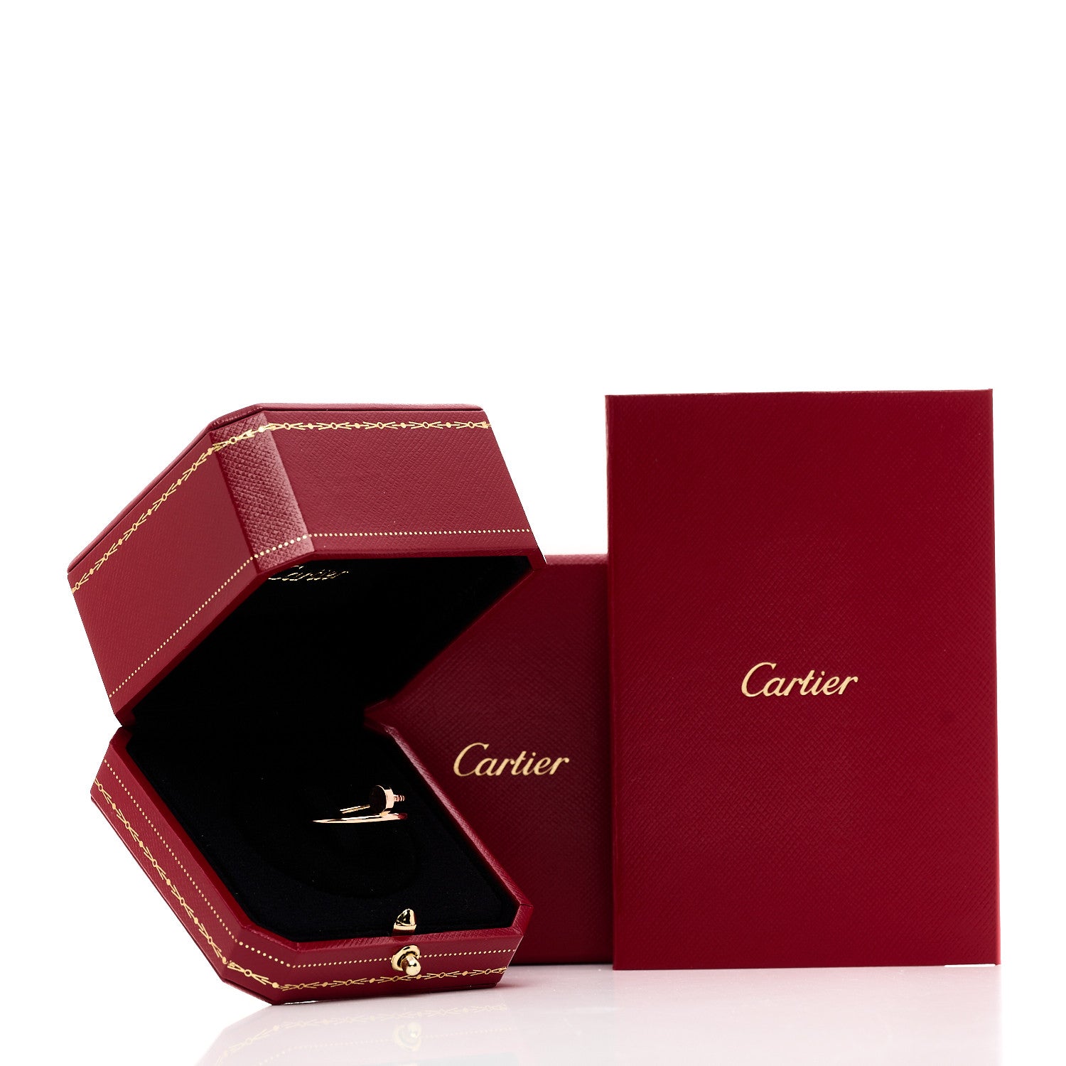 Cartier 18K Pink Gold Small Juste Un Clou Ring 56 7.5 5 of 5