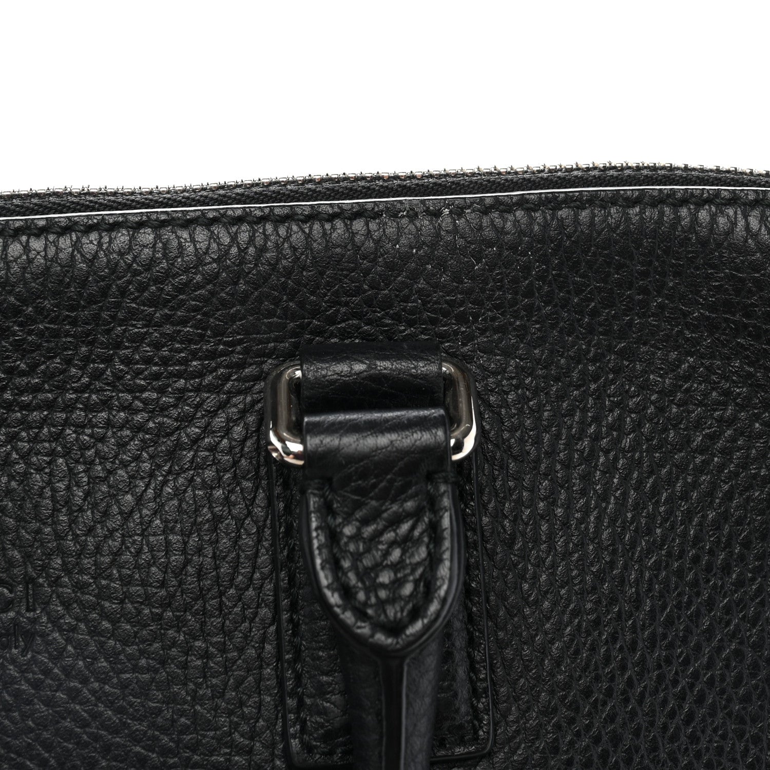 Gucci Pebbled Calfskin Briefcase Black 12 of 13