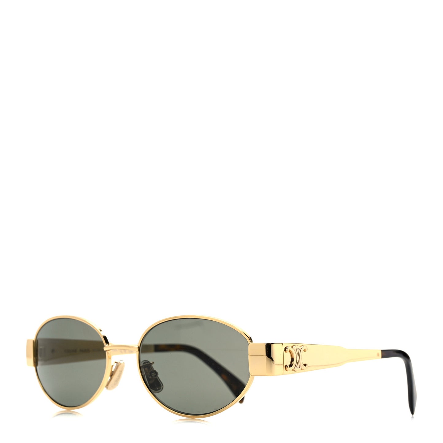Metal Triomphe 01 Sunglasses CL40235U Gold Green