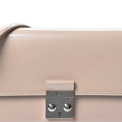 Christian Dior Metallic Box Patent Calfskin Miss Dior Promenade Pouch Beige 7 of 11