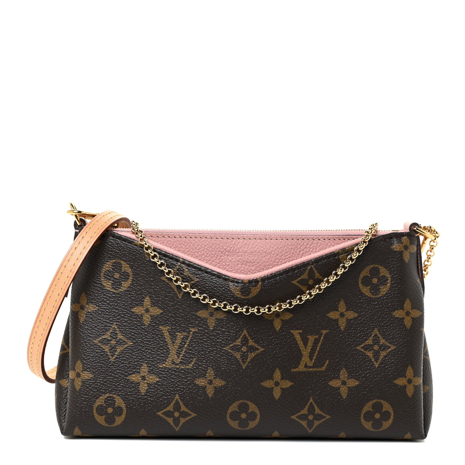 Louis Vuitton Monogram Pallas Clutch Rose Poudre 1 of 11