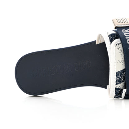 Christian Dior Canvas Dior(e)volution Mule Slide Sandals 36 Deep Blue 7 of 12