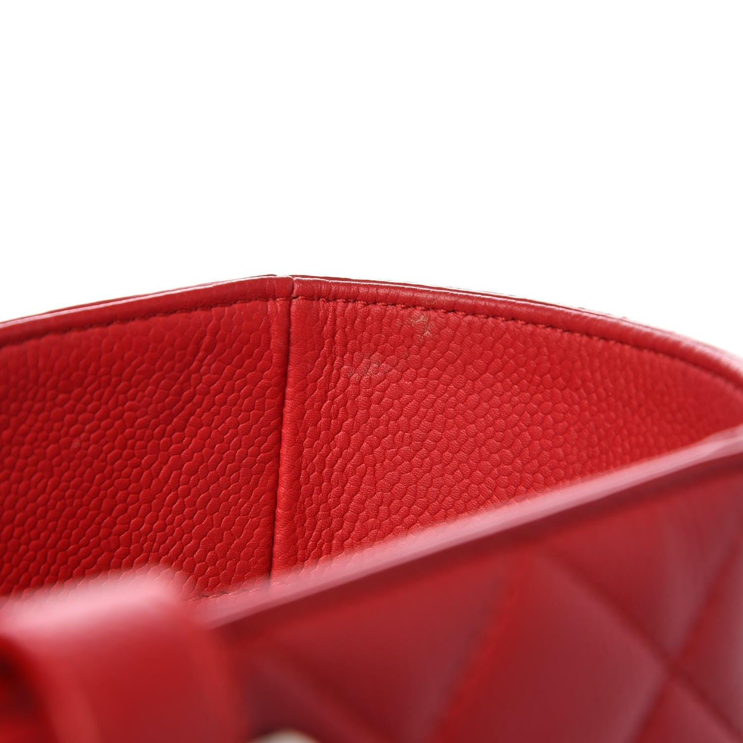 Chanel Caviar Quilted Large CC Box Shopping Tote Red 9 of 14