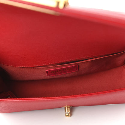 Chanel Caviar Quilted Medium Boy Flap Red 5 of 11