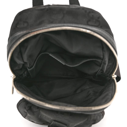 Gucci Econyl Nylon Monogram Off The Grid Sling Backpack Black 4 of 9