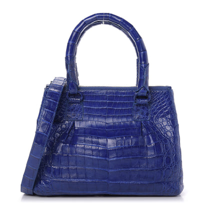 Nancy Gonzalez Crocodile Double Zip Tote Electric Blue 1 of 9