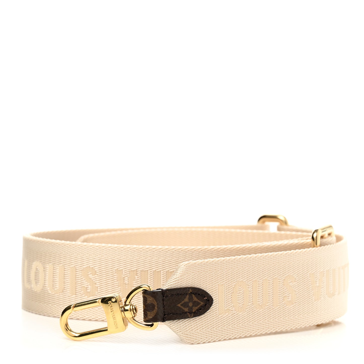Jacquard Monogram Adjustable Shoulder Strap New Creme